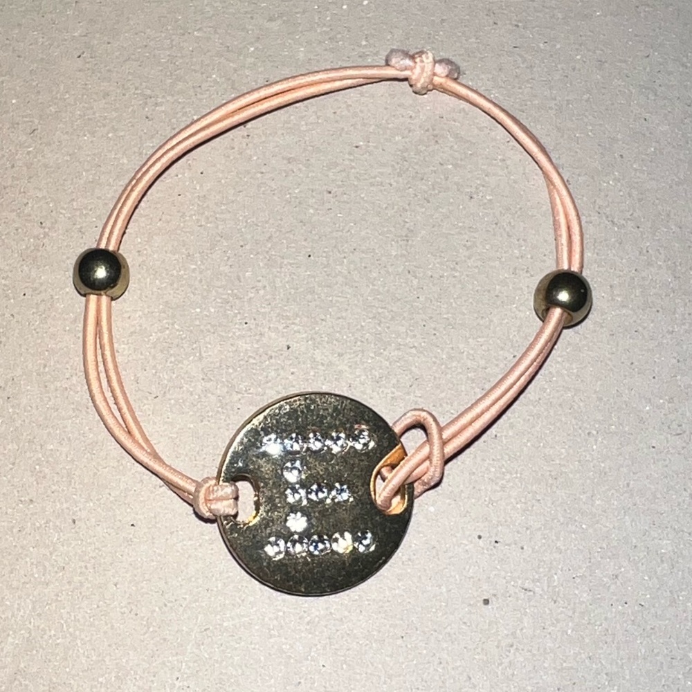 An E Charm Bracelet